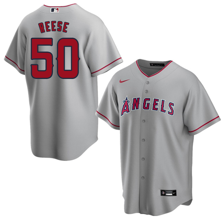 Nike Men #50 Jimmie Reese Los Angeles Angels Baseball Jerseys Sale-Gray